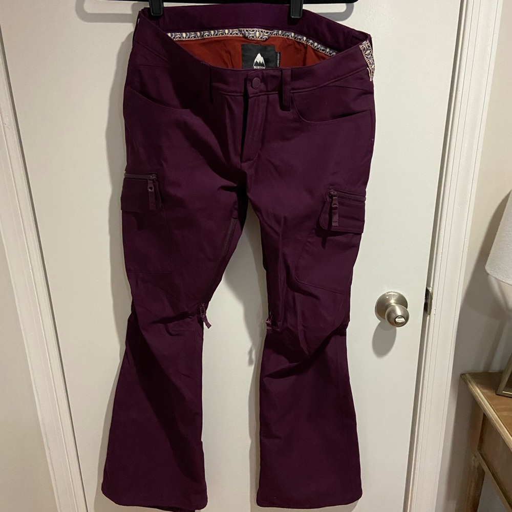 Burton Maroon and Multicolor Lined Jacket
